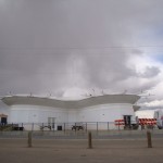 Une soucoupe volante geante.... ou l'office de tourisme de volcan